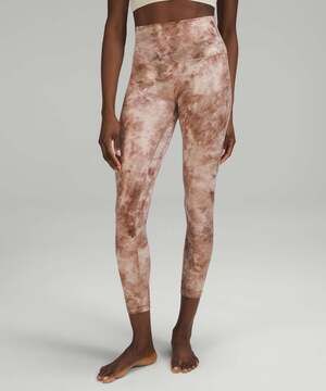 Lululemon Align High-Rise Pant 25" Diamond Dye Misty Diffuse Dot Foil - Size: 10